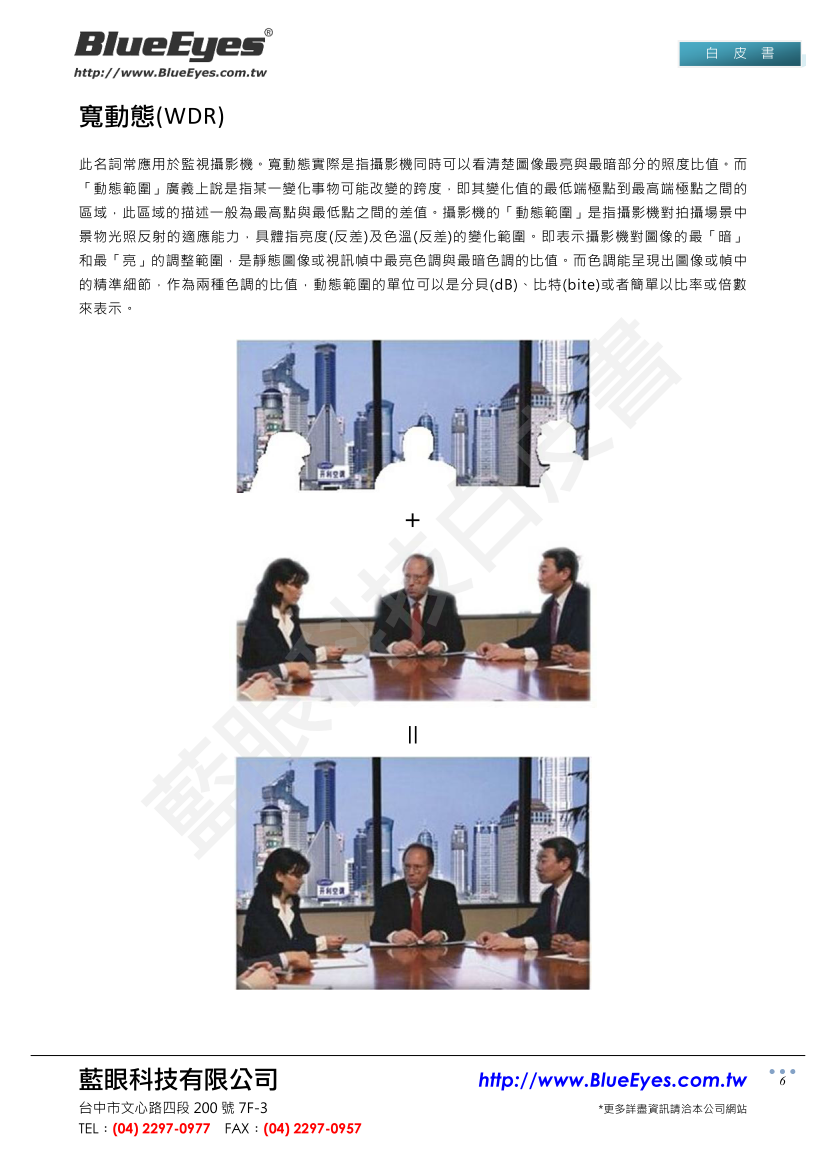 攝影機常用參數說明與實際用途